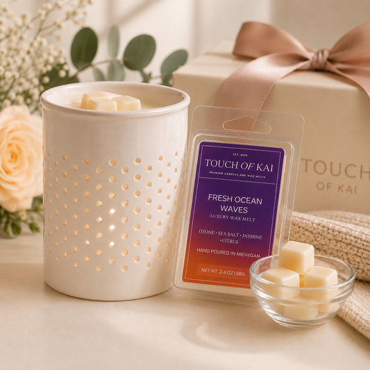 Mother’s Day Gift Bundle Includes 1 wax warmer + 1 luxury wax melt